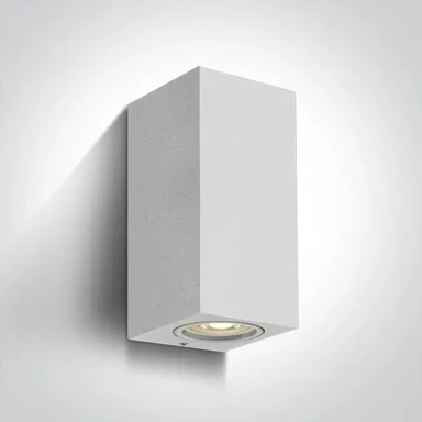 Zidna svjetiljka, 2xGU10, 7W, IP65, 165x77x70 mm, DM67426A/W, bijela