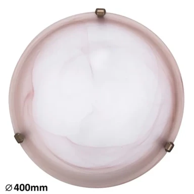 Stropna svjetiljka Alabastro E27 2x max. 60 W, IP20 RA3353, tobacco alabaster staklo