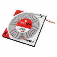 FAMATEL Kanalica 71501A, samoljepljiva fleksibilna, 15x12 mm, dužina 5 m, bijela