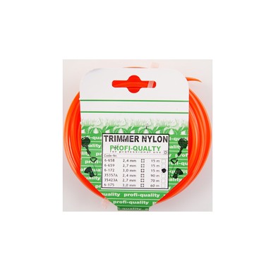 Nit za trimer 3.0 mm/15 m četvrtasti