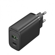VENTION 2-port USB (A C) Wall Charger (18W 20W) EU-Plug, crni