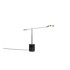 TRIO Crna/u srebrnoj boji LED stolna lampa (visina 65 cm) Fiore 