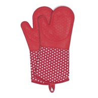 WENKO Set s 2 crvene silikonske kuhinjske rukavice Oven