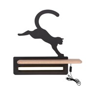 CANDELLUX LIGHTING Dječja svjetiljka Cat, crna