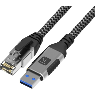 TECHLY Cat6 F/UTP mrežni kabel ICOC U3A-RJ45-030, 3 m, srebrno-crni