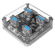 ORICO USB hub MH4U, 4x USB-A, prozirni