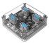 ORICO USB hub MH4U, 4x USB-A, prozirni