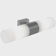 NORDLUX Tangens double bath lighting brushed steel e14 ip44 17141032