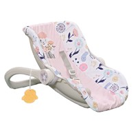 ZAPF BABY BORN Autosjedalica za bebe, cvjetni uzorak, 36 cm i 43 cm
