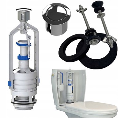 CERSANIT Univerzalni set za popravak WC školjke s ispirnim ventilom