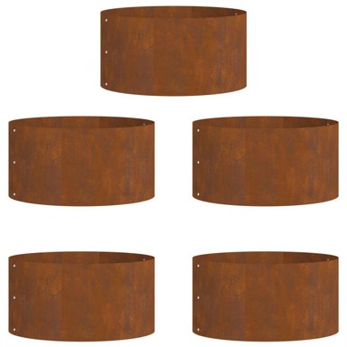 Set corten čeličnih sadilica