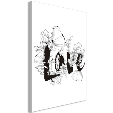 Slika Love With Flowers Vertical 80x120
