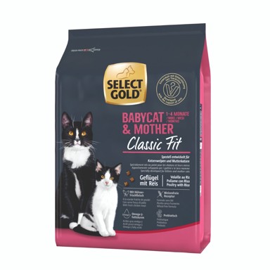 SELECT GOLD Suha hrana za mačke Cat Babycat&Mother, perad s rižom 2,5 kg
