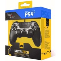 STEELPLAY Kontroler, Metaltech, za PS4/PS3/PC, žičani, crni