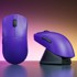 LEOBOG Miš GM3 Purple Mouse with Charging Dock, ljubičasti