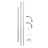 WENKO Nosač zavjese za tuš kutni univerzalni krom