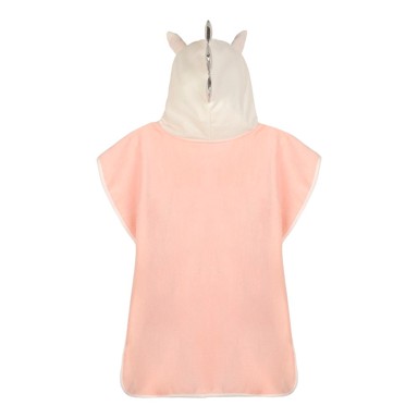 GOOD MORNING Ružičasti pamučan dječji pončo Lola