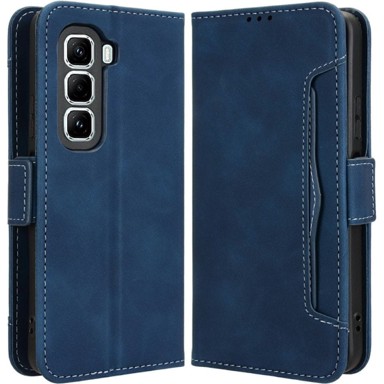Preklopna futrola za Infinix Hot 50 Pro+ 4G, utor za karticu, tamnoplava