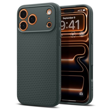 SPIGEN iPhone 17 Pro maskica Liquid Air Abyss Green ACS10333