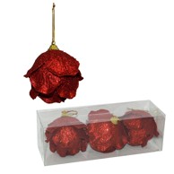 Božićne kuglice, ø 8 cm, crvene