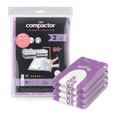 COMPACTOR Vakuum vrećice za odjeću u setu 4 kom, Roll Up M