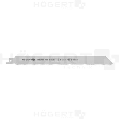List sabljaste pile za drvo/čelik/aluminij, 230 mm + 10–14 TPI