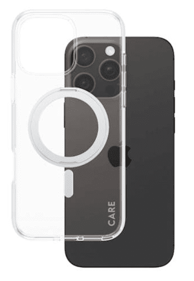 PANZERGLASS Maskica za iPhone 16 Pro Max, Care Kickstand, srebrna 