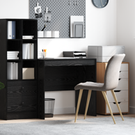Radni stol 80x50x76 cm od konstruiranog drva, crni hrast