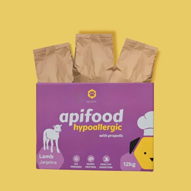 APIPET Hrana za pse Adult Hypoallergenic, janjetina, 12 kg