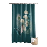 DOUCEUR D'INTÉRIEUR Tuš zavjesa 180x200 cm Ginkoblue