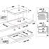 WHIRLPOOL Ugradbena indukcijska ploča WLB6860NE/S, 4 zone, srebrna