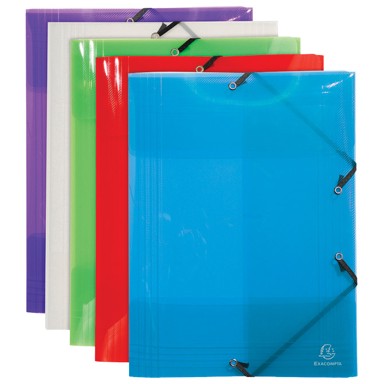 EXACOMPTA Fascikl klapa s gumicom A3 PP 59700E, sortirano