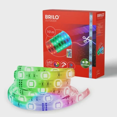 BRILO LED traka RGB superline, IP44, 10 m