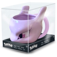 Šalica Pokemon Mewtwo 3D, 385 ml, crna