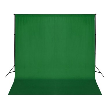 Pozadina pamučna Chroma key, 300x300 cm, zelena
