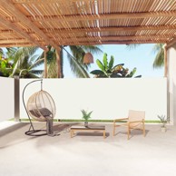 Uvlačiva bočna tenda krem 180 x 1000 cm