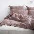 LINEN TALES Roza lanena produljena posteljina 200x220 cm za bračni krevet
