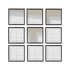 WALLITY Zidna ogledala u setu od 9 kom 24x24 cm
