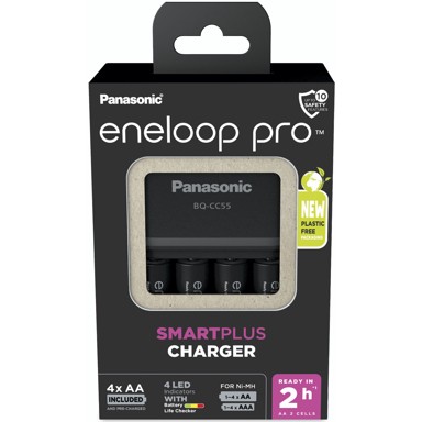 PANASONIC Punjač baterija ENELOOP SMART PLUS BQ-CC55 inkl. 4xAA K-KJ55HCD40E