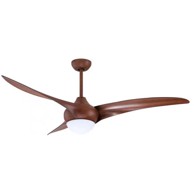 FEROTEHNA Stropni ventilator LED s daljinskim upravljačem 12W 1200lm 132 cm, smeđi