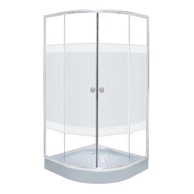 SANOTECHNIK Tuš kabina polukružna s crtama 80X80X180 cm