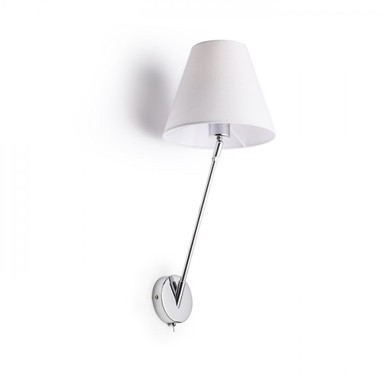 SILENCE Zidna svjetiljka bijela krom 230V E27 42W