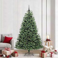 Božićno drvce umjetno s nogom zelena 210 cm PVC i metal