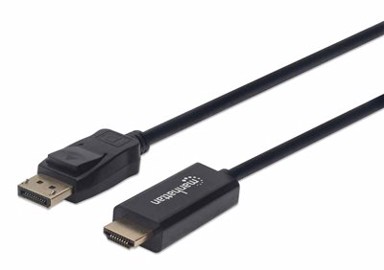 MANHATTAN Kabel, DisplayPort (M) na HDMI (M), FHD, 1.8 m