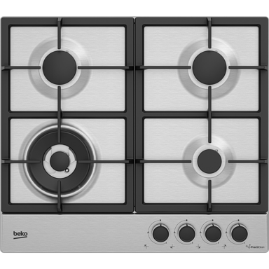 BEKO Ugradbena plinska ploča HIAW64225SXE, 60 cm, 4 zone, nehrđajući čelik