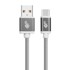 USB-C pleteni kabel 1,5 m, sivi