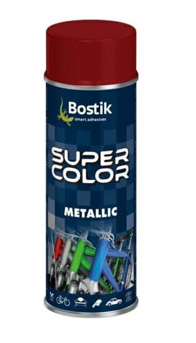 BOSTIK Metalik sprej boja, crvena, 400 ml