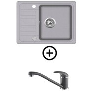 HELIKA Set Notus SQ102-W, alumetallic + slavina Helika Eko siva