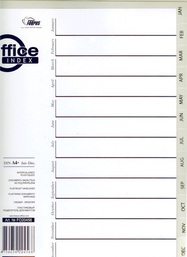 Pregradni registri PP Dec.–Jan. A4+, sivi