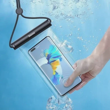 BASEUS Torbica vodootporna za mobitel Cylinder Slide, crna